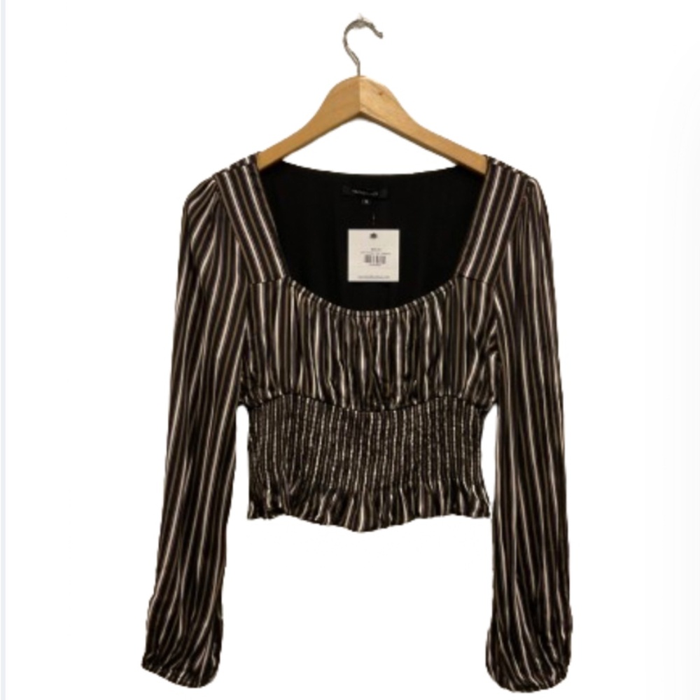 OLIVACEOUS Striped Top Size Medium NWT